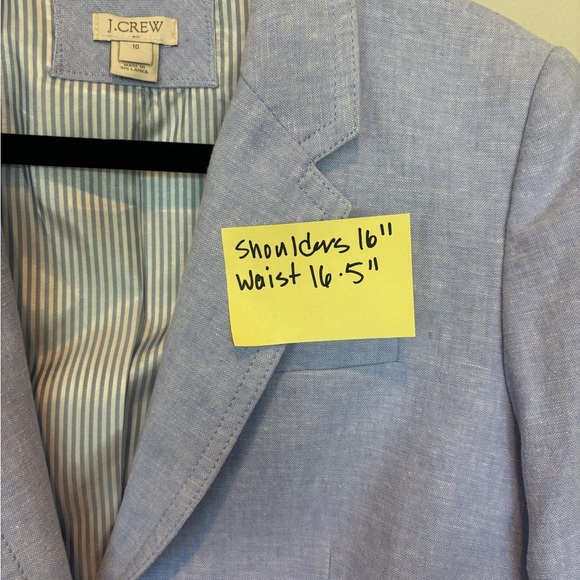 J. Crew Light Blue Women's Blazer 10 - Just Dry Cleaned! - Picture 5 of 5